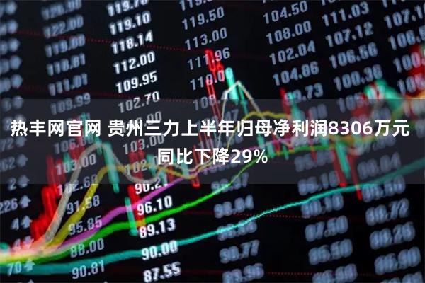 热丰网官网 贵州三力上半年归母净利润8306万元 同比下降29%